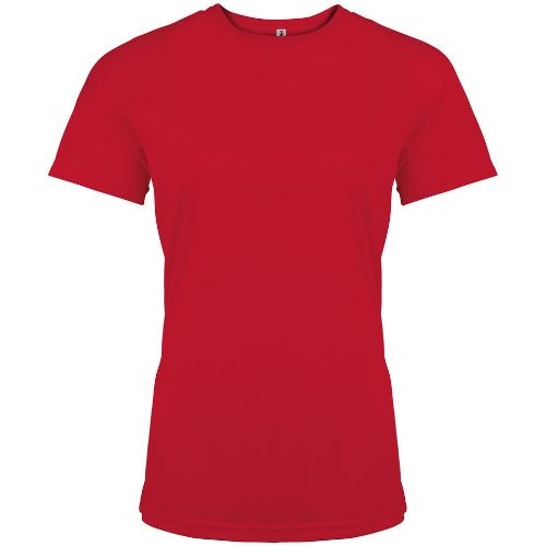 Kariban Proact Ladies' Short-Sleeved Sports T-Shirt Red